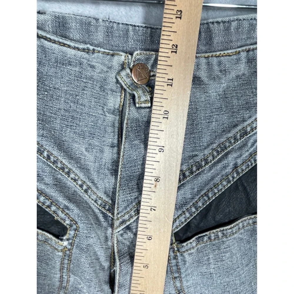 Vintage Guess for Men Georges Marciano Gray High Waist Button Fly Jeans 29